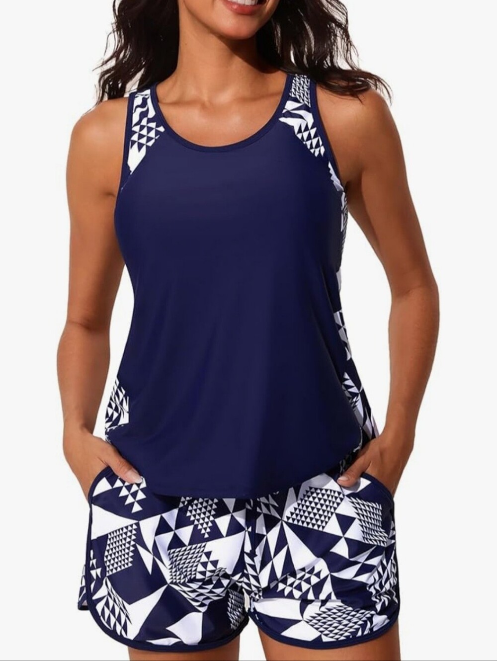 Summer Mae Blouson Tankini Swimsuits  Tummy Control